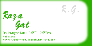 roza gal business card